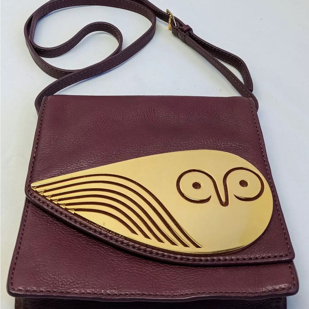 Jonathan Adler Vera Collection Owl Crossbody Leather Bag